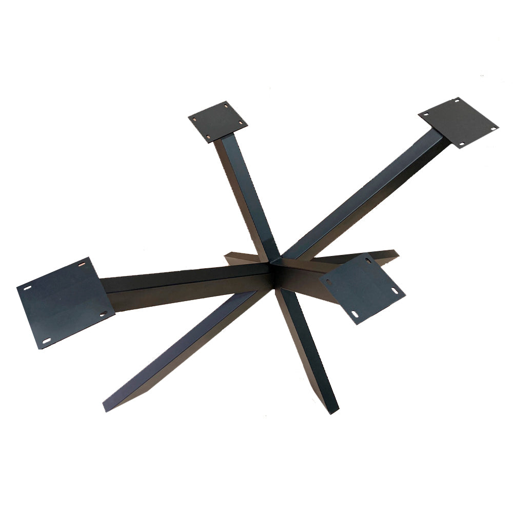 Ensemble de pied de table en métal noir style araignée 28’’h