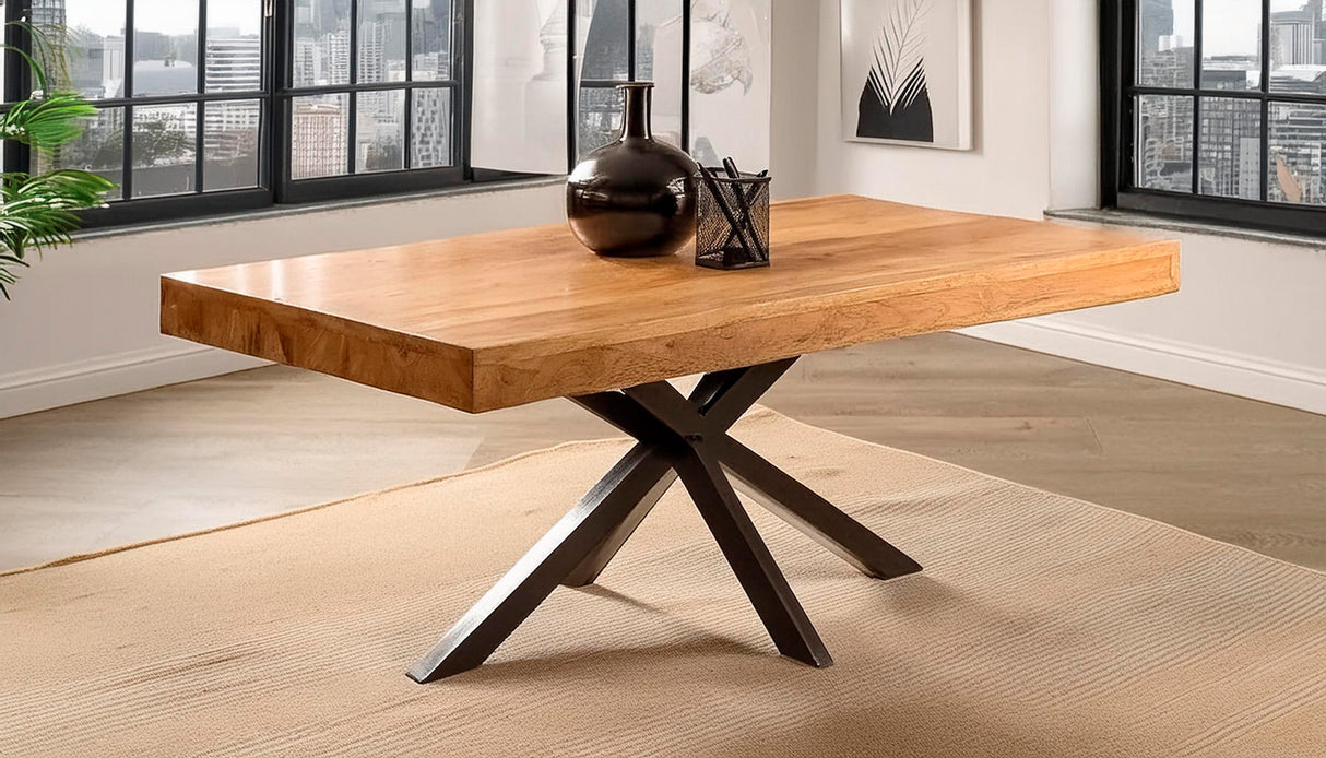 Ensemble de pied de table en métal noir style araignée 28’’h