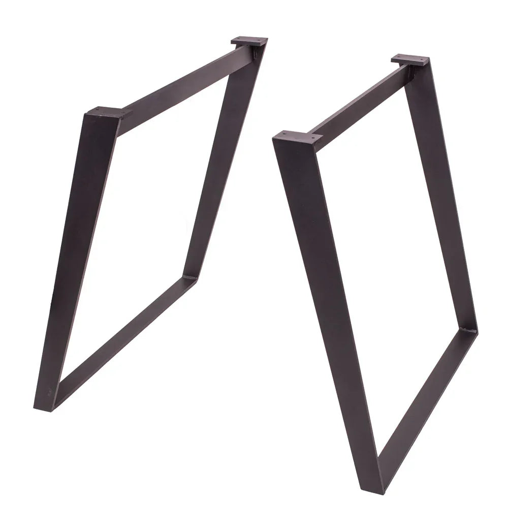 Black U shaped angled dining table leg 28 1/2" X 32"