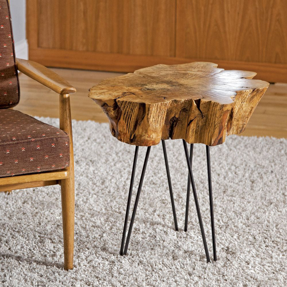 Pied de table à tête d’épingle 20’’ à deux branches