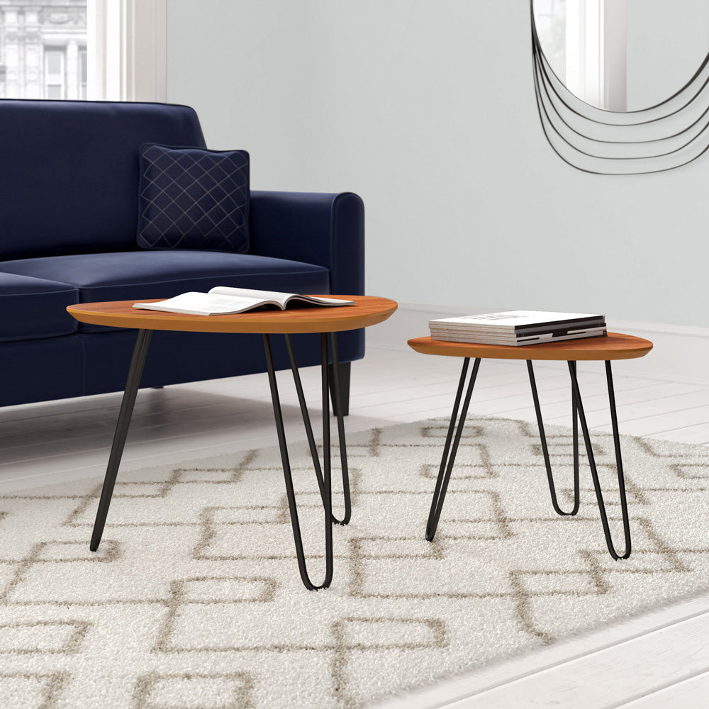 Pied de table à tête d’épingle 20’’ à deux branches