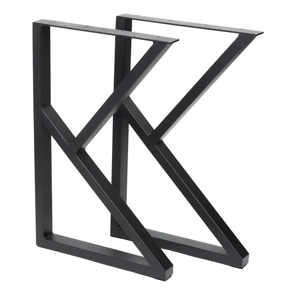 Black K shaped dining table desk leg 28" X 18"