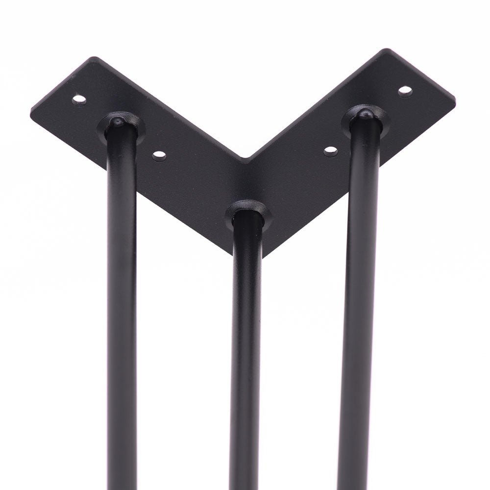 Pied de table à tête d’épingle 28’’ à trois branches (1/pqt)