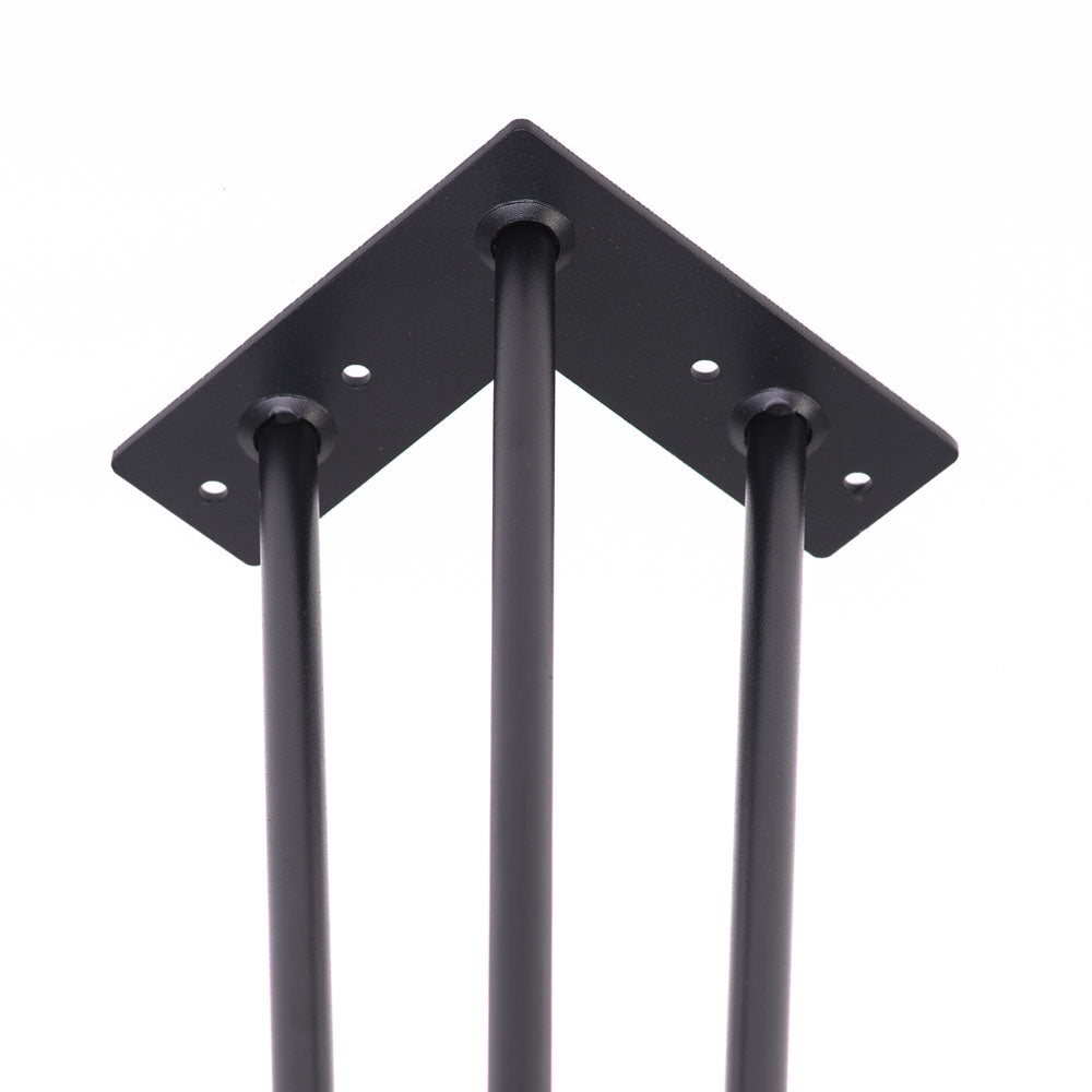 Pied de table à tête d’épingle 28’’ à trois branches (1/pqt)