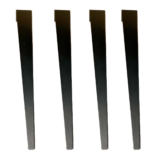 Pied de table en acier scandinave noir - 4/pqt - 28’’