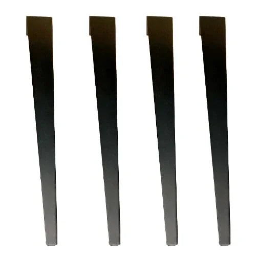 Pied de table en acier scandinave noir - 4/pqt - 28’’
