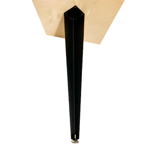 Pied de table en acier scandinave noir - 4/pqt - 28’’