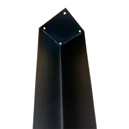 Pied de table en acier scandinave noir - 4/pqt - 28’’