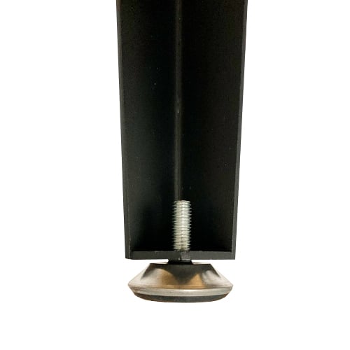 Pied de table en acier scandinave noir - 4/pqt - 28’’