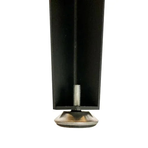 Pied de table en acier scandinave noir - 4/pqt - 28’’