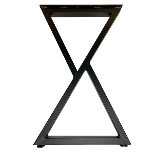 Pied de table en acier forme Z noir - 2/pqt - 28’’ x 17,7’’