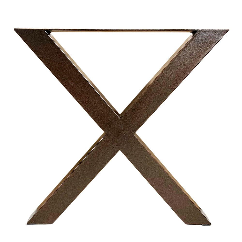 Ensemble de pieds de table style croix de 29‘’ Noir Cuivré - Lignum