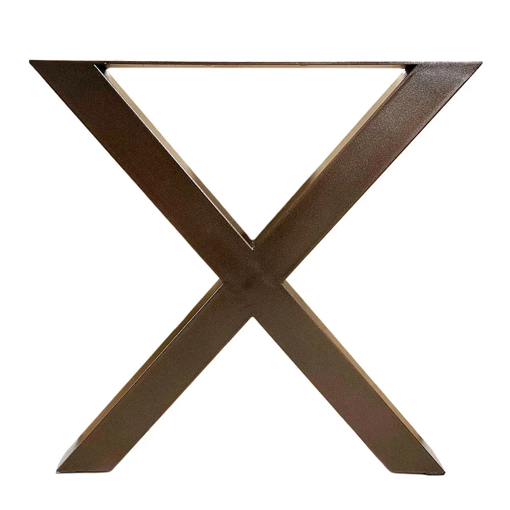Ensemble de pieds de table style croix de 29‘’ Noir Cuivré - Lignum