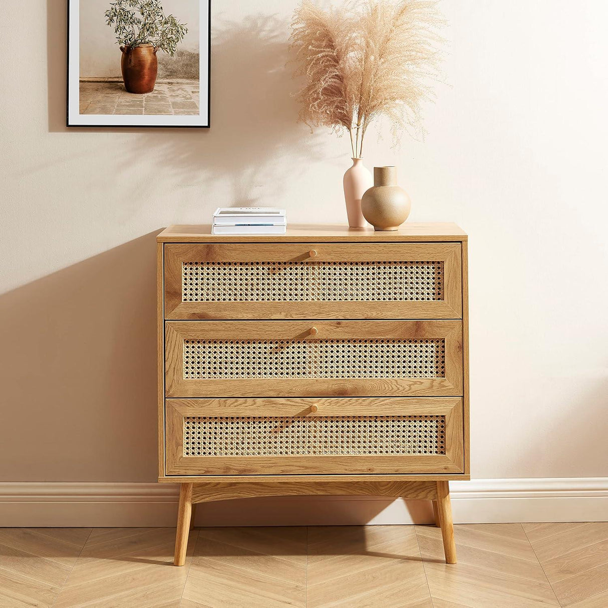 Rotin tressé #1905 semi blanchi - 24" de large