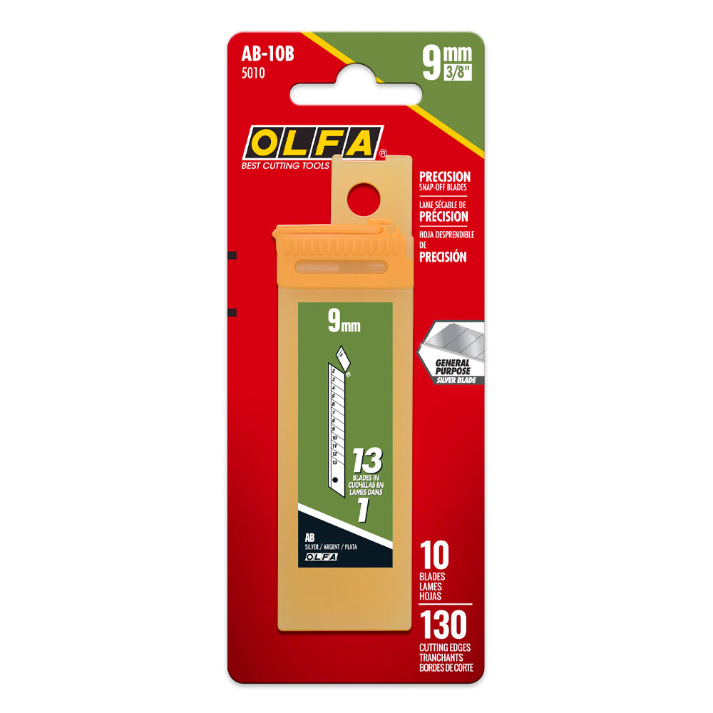 Replacement Blades 9mm AB-10B 5/pkt - Olfa