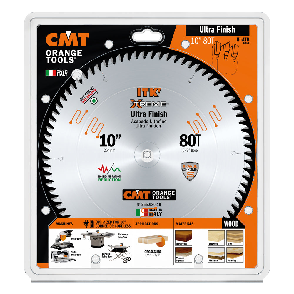 Lame de finition ITK Extreme 10’’ x 80d - CMT