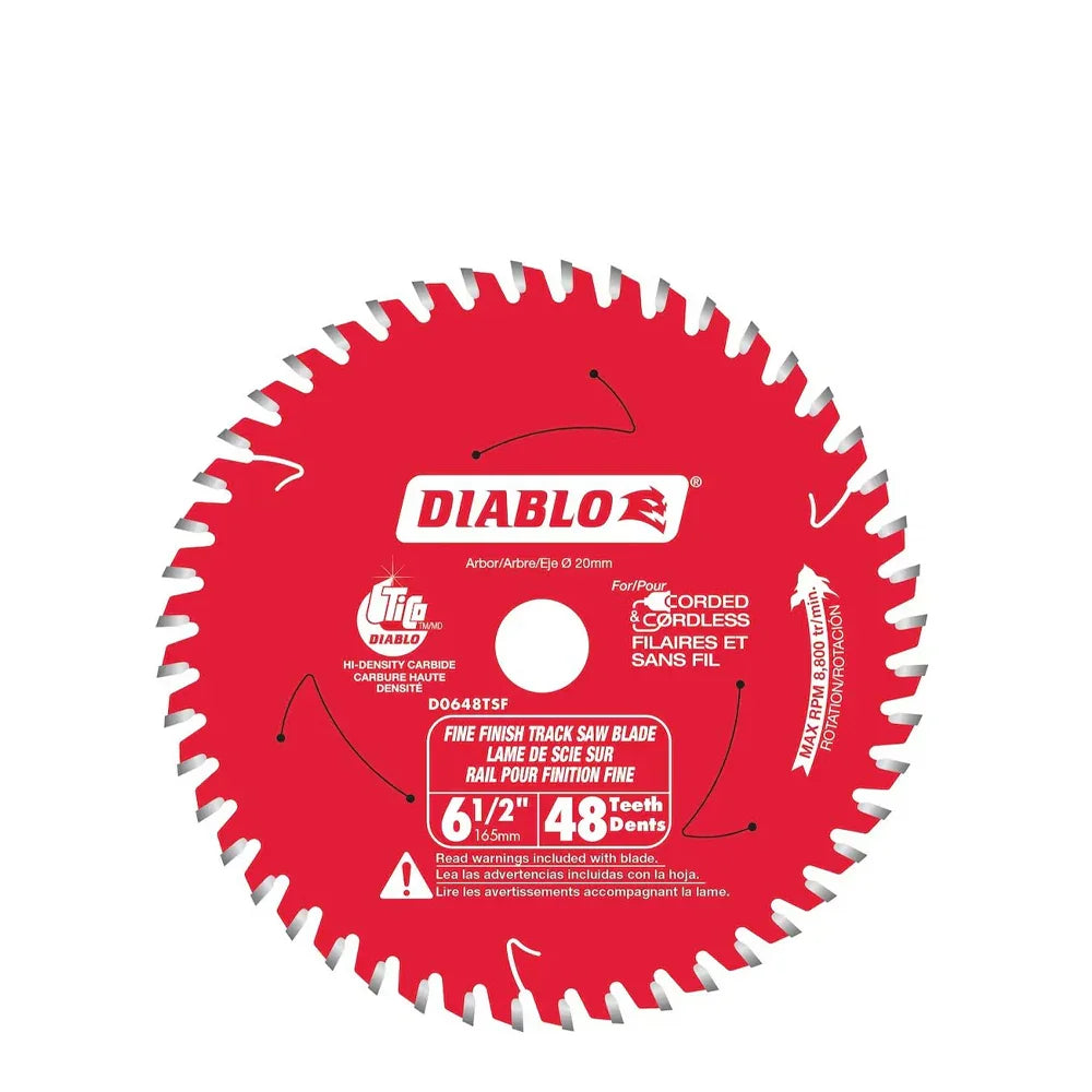 6 ½’’x 48t track saw blade for fine finish # d0648tsf - Diablo