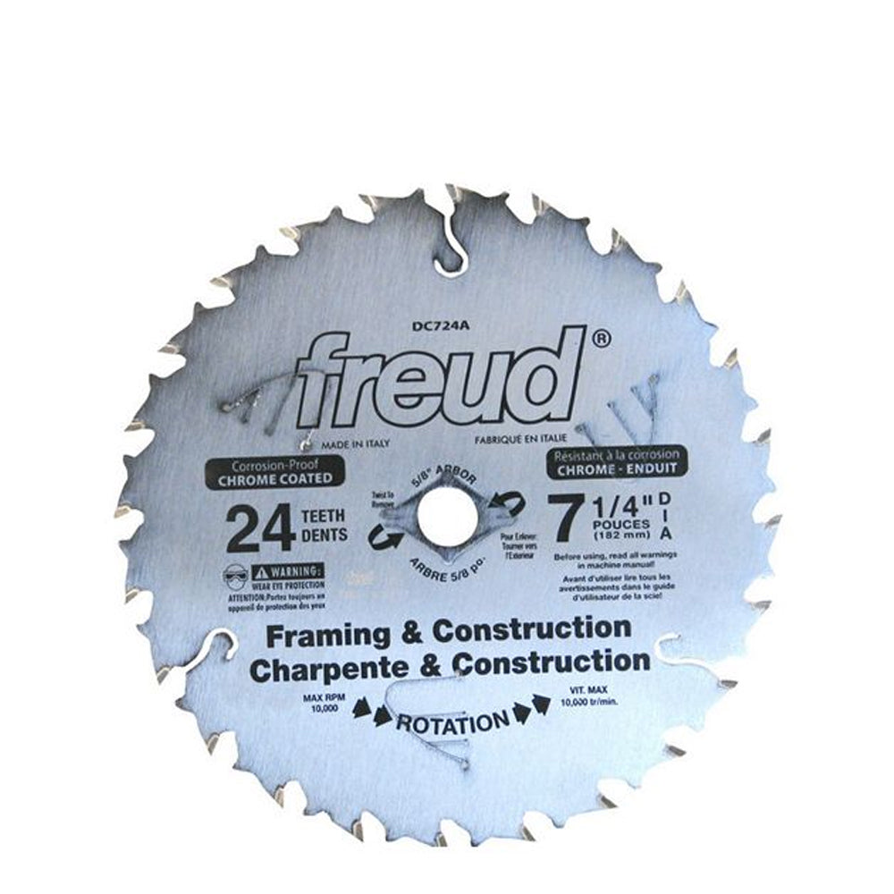 Lame de construction DC724A 7 1/4" x 24d - Freud