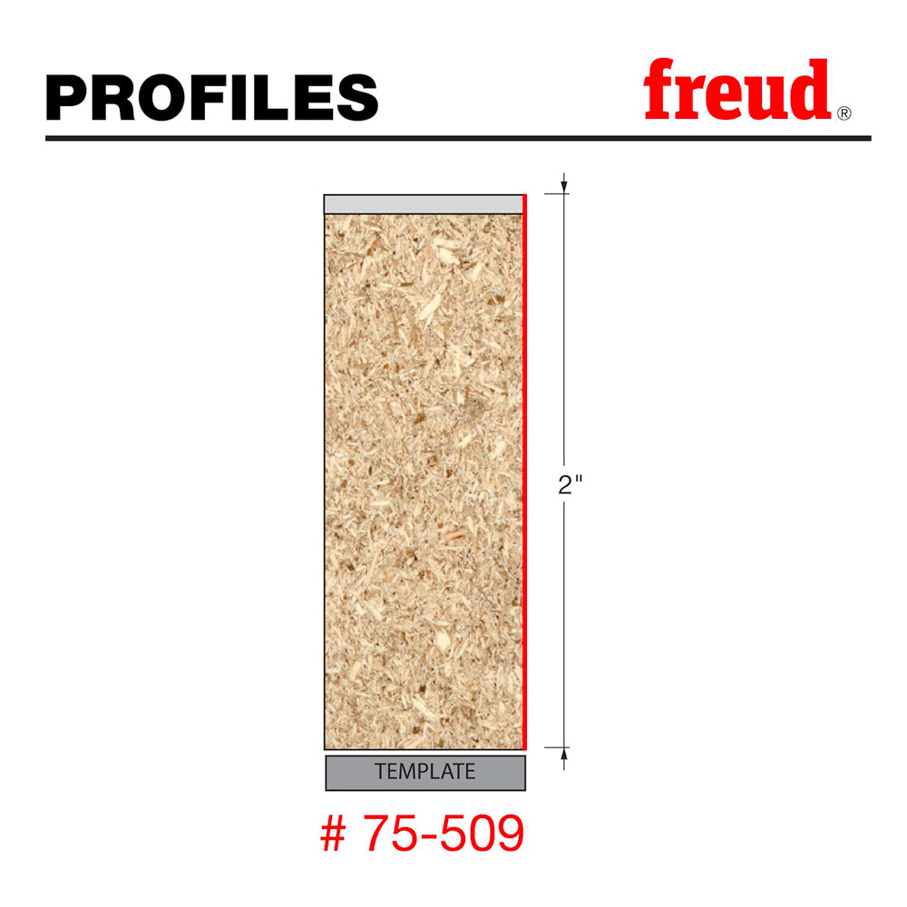 Flush trim upcut spiral bit 1/2'' #75-509 - Freud