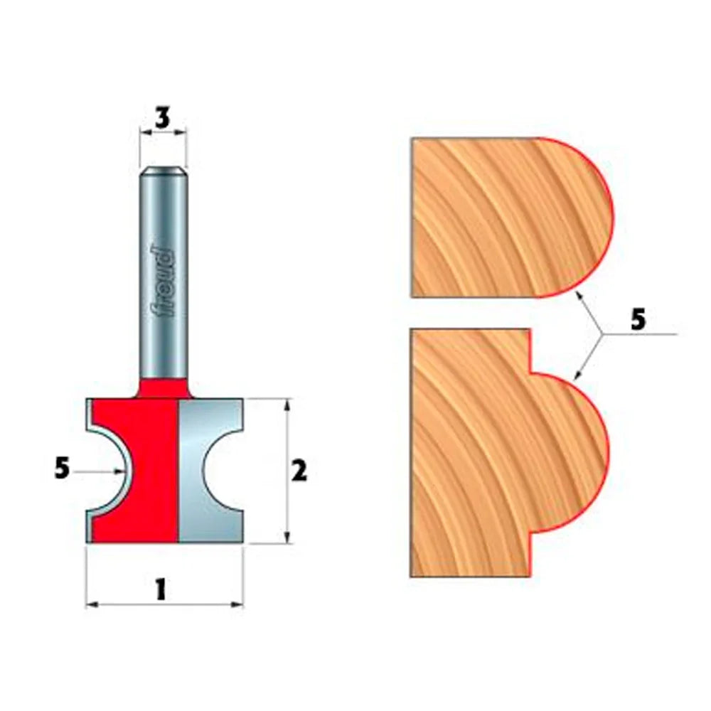 Half round bits - Freud
