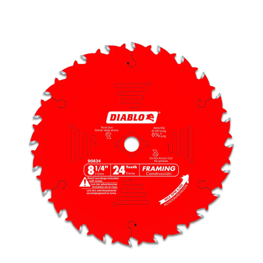 Construction blade D824 8 1/4'' x 24t - Diablo