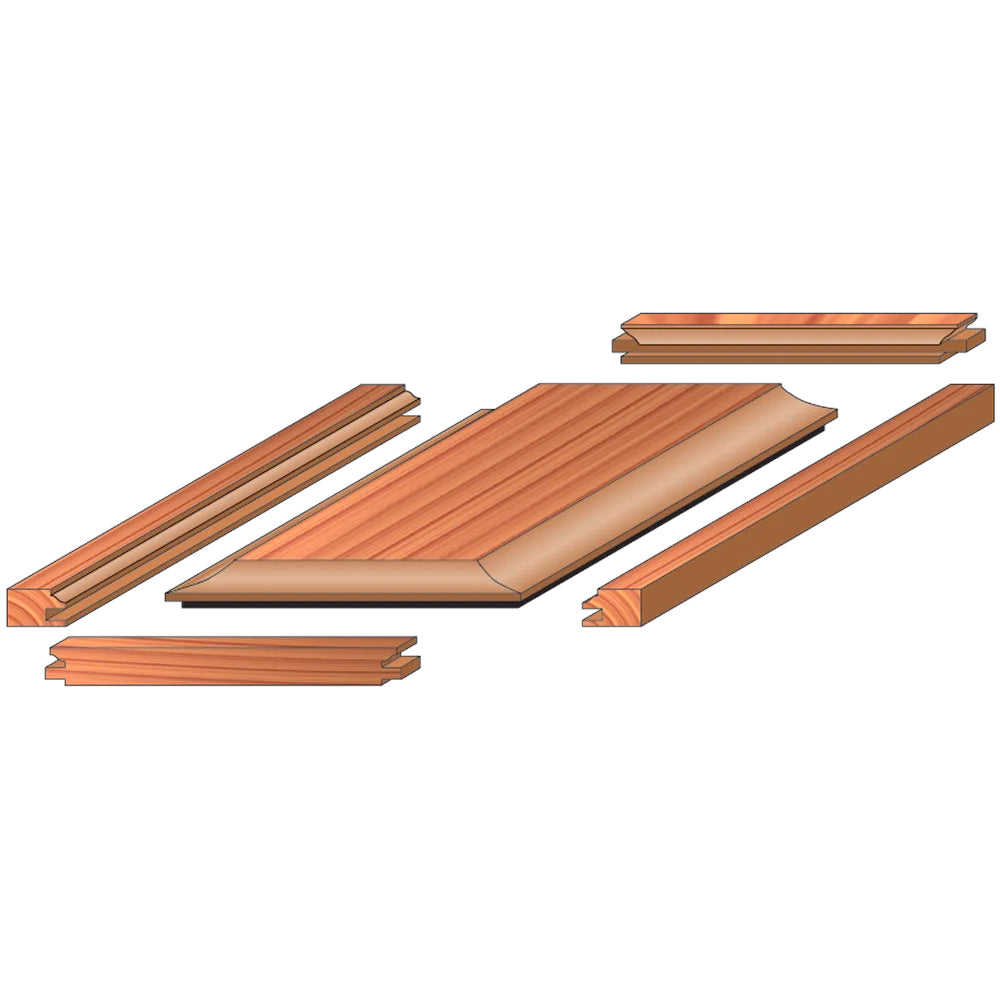 3 Piece Quadra-Cut Premier Adjustable Cabinet Bit Set #97-254 - Freud