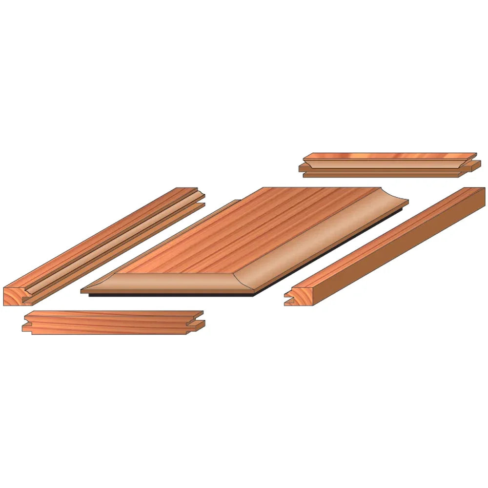 3 Piece Quadra-Cut Premier Adjustable Cabinet Bit Set #97-254 - Freud