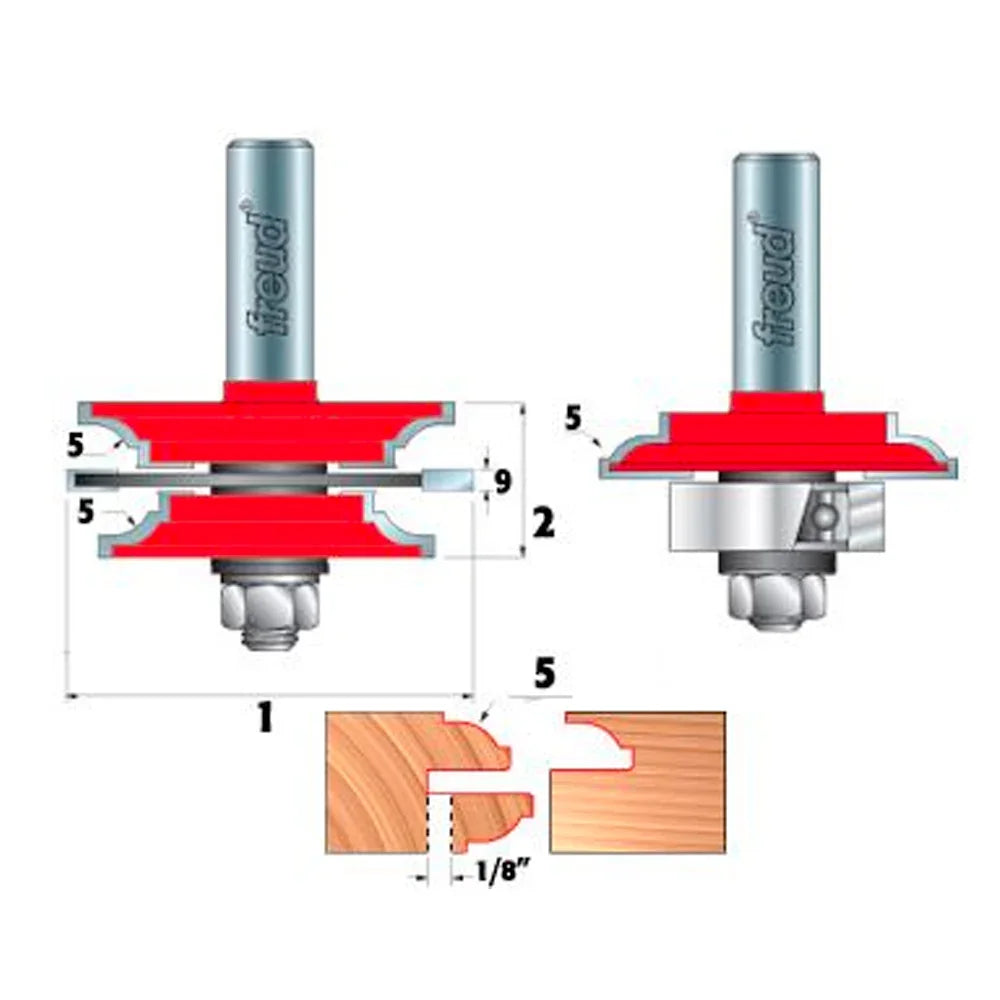 RECOVERABLE BEAD GLASS DOOR BIT SET