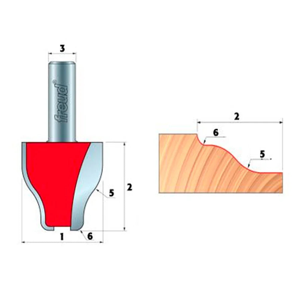 Vertical raised panel bit - Freud