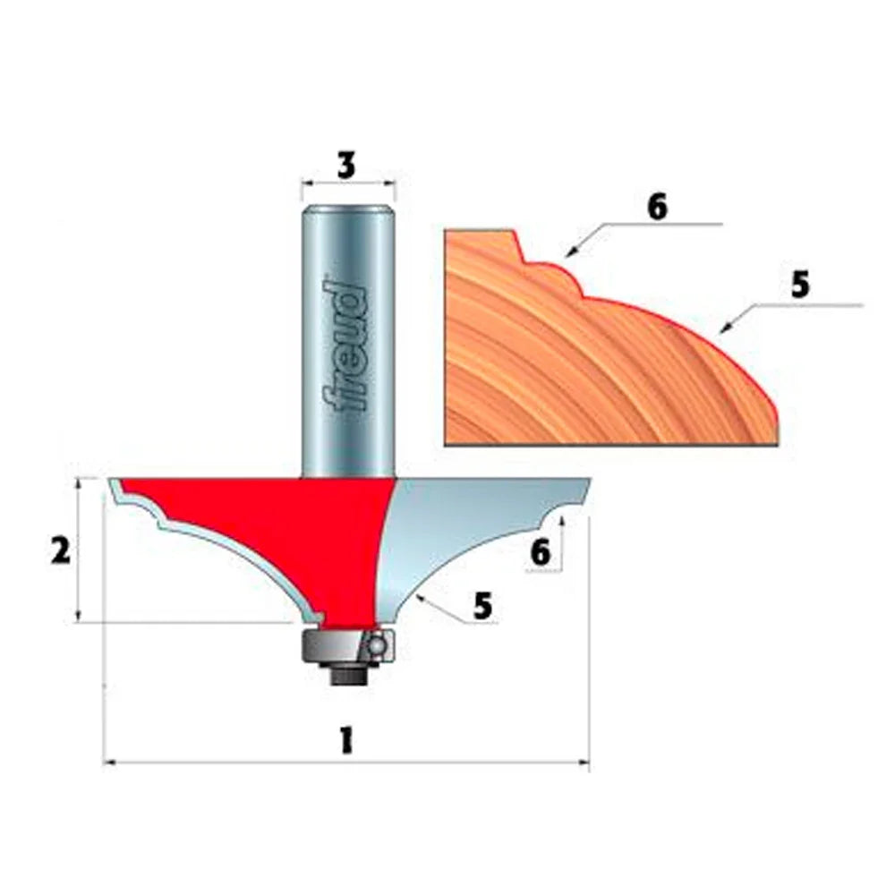 Table Edge and Handrail Router bits - Freud