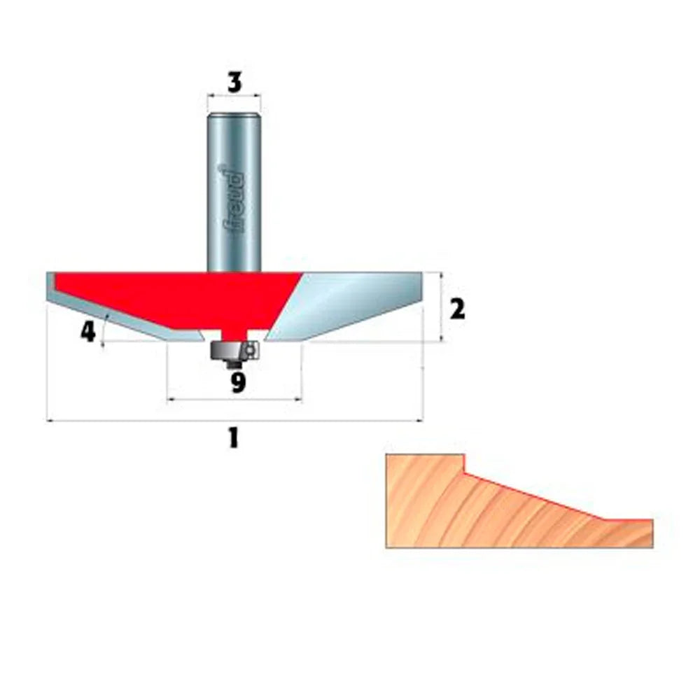 3 1/2" Raised Panel Bit - Freud