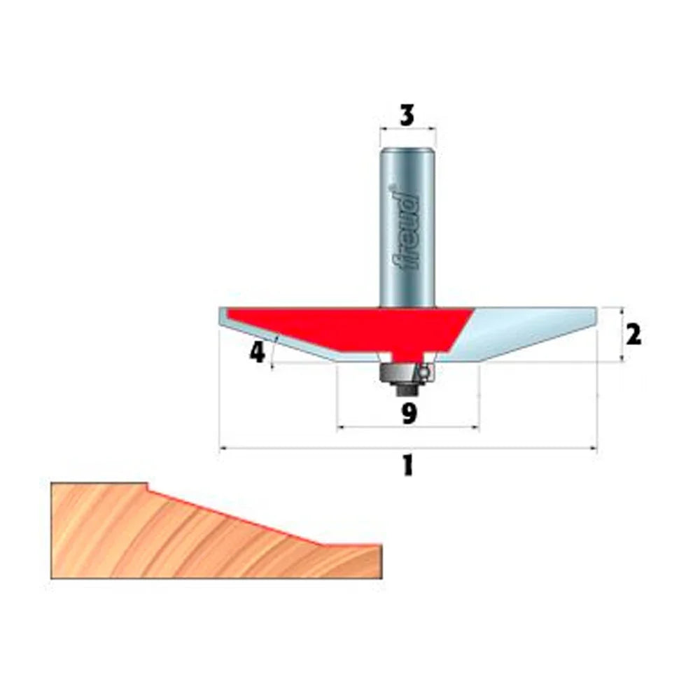 3 1/2" Raised Panel Bit - Freud