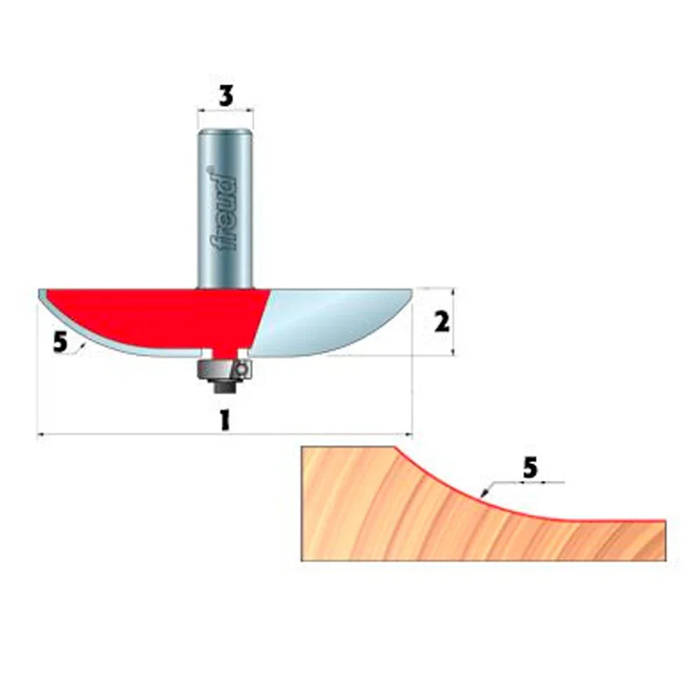 3 1/2" Raised Panel Bit - Freud