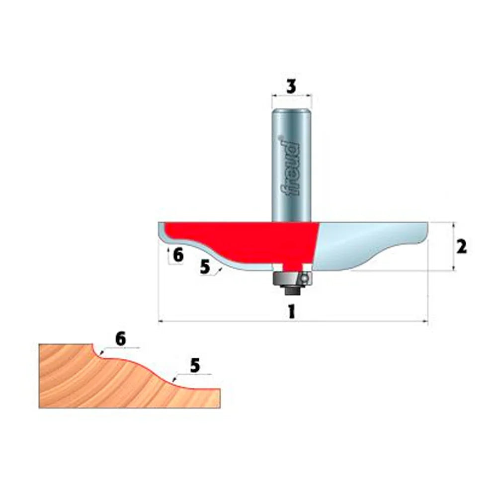 Reversible glue joint bit - Freud