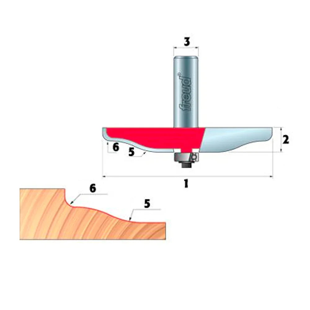 2+2 Raised Panel bit - Freud