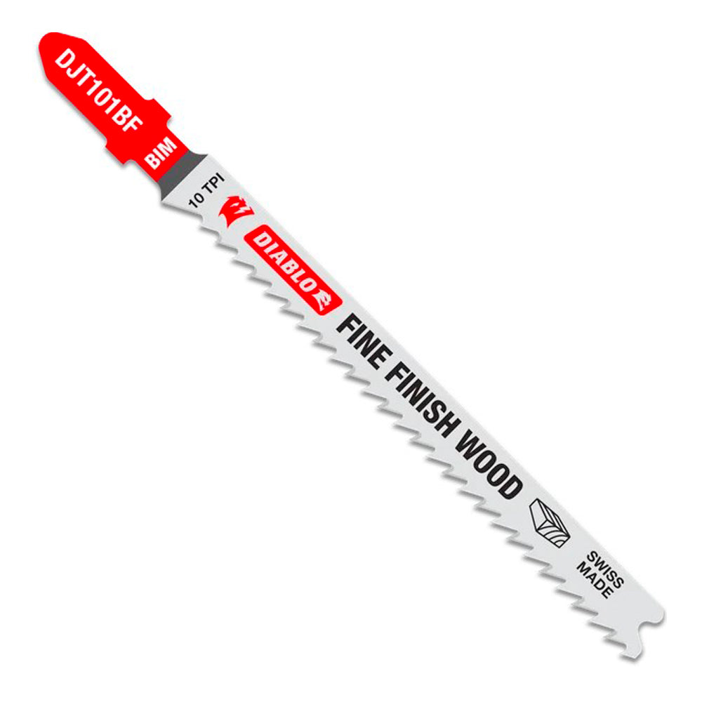 4’’ x 10 TPI bi-metal jig saw blades #djt101bf5, 5/pkg - Diablo