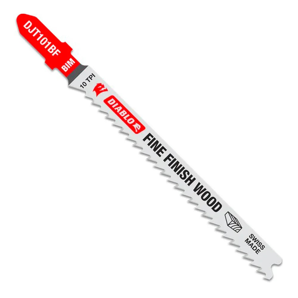 Lame de scie sauteuse bi-métal 4’’ x 10 dents #djt101bf5, 5/pqt -Diablo