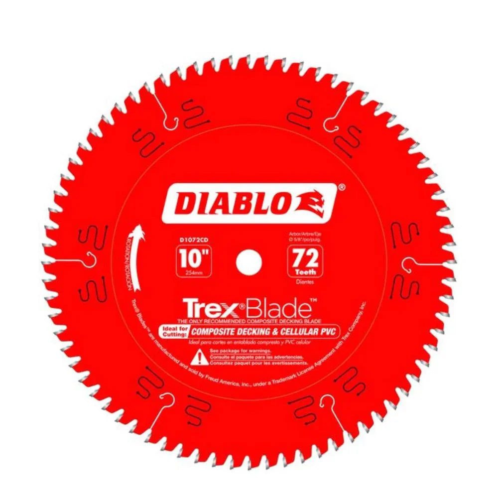 Lame pour composite 10'' x 72d - Diablo