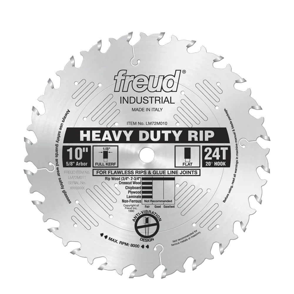 Cross cut blade 10'' x 24t #RLM72010 - Freud