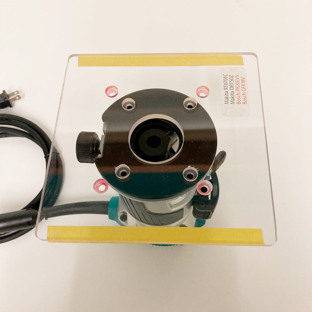 6" acrylic router plate for Dewalt/Milwaukee - PGL