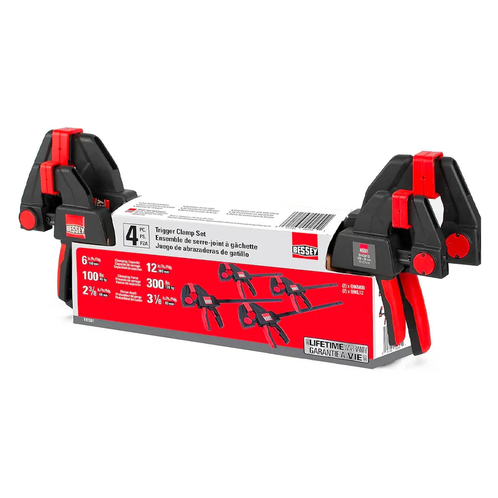 Set of 4 trigger clamp #res01 - Bessey