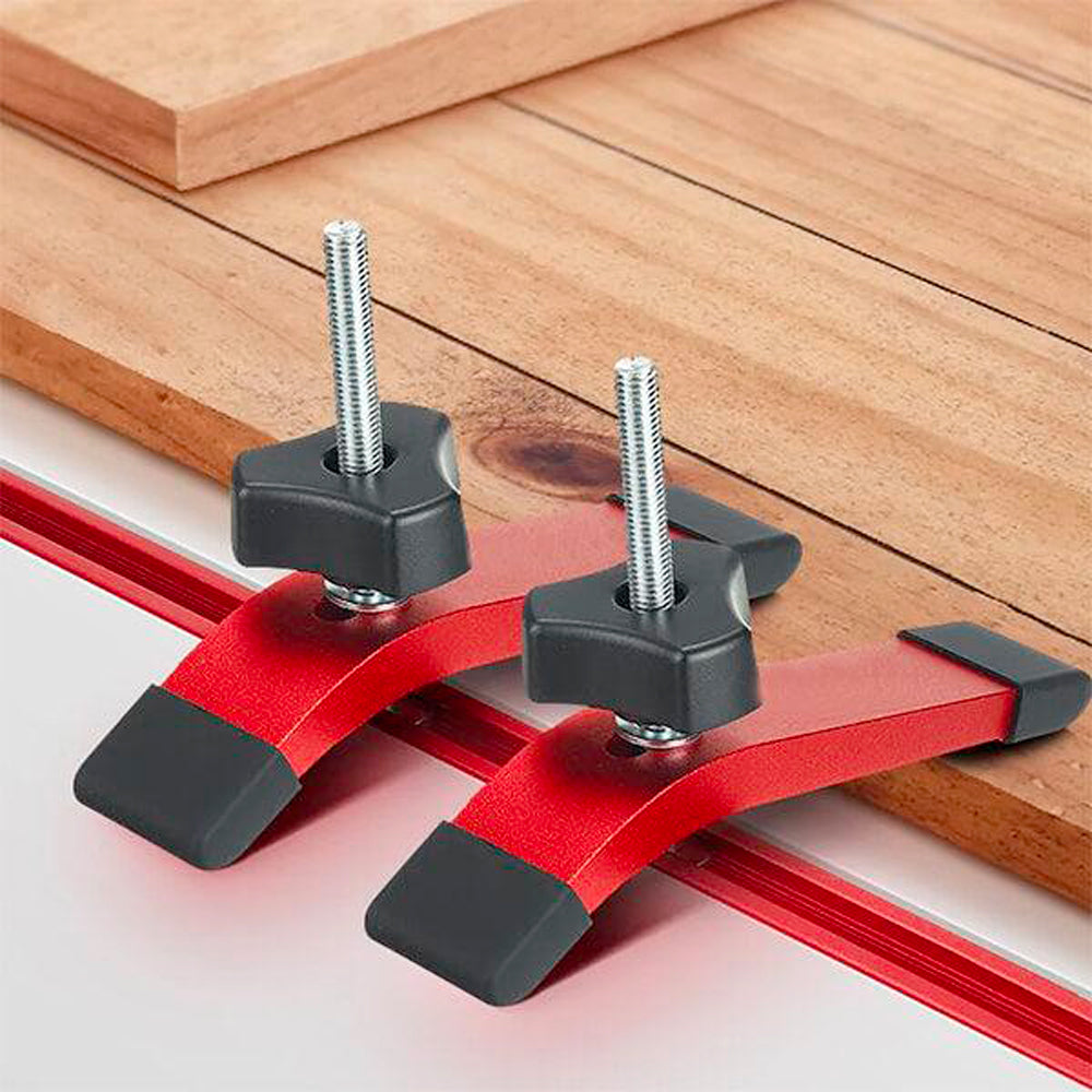 Serre de retenue pour coulisse en T #l-ht61