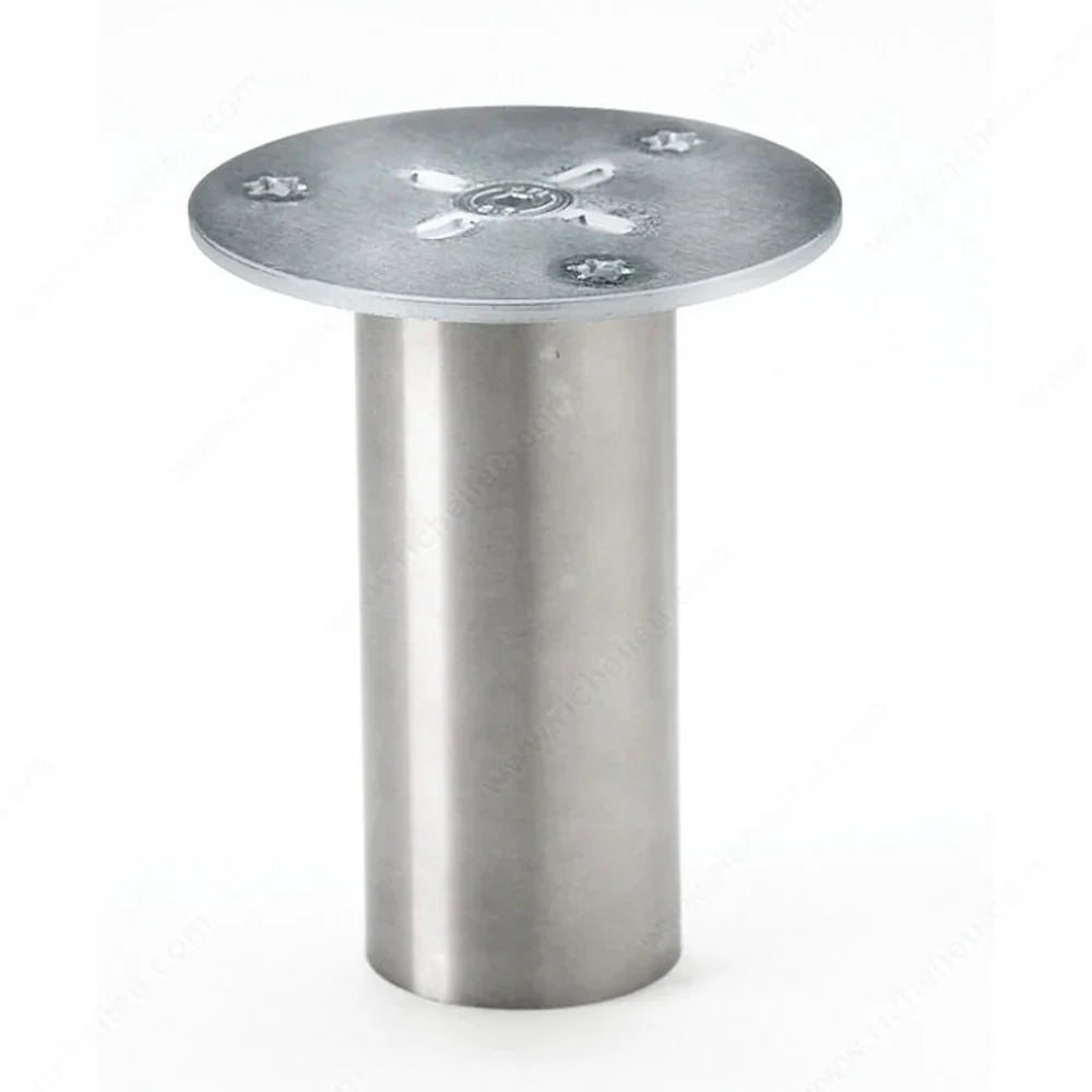 Support droit rond en inox 110 mm - Richelieu