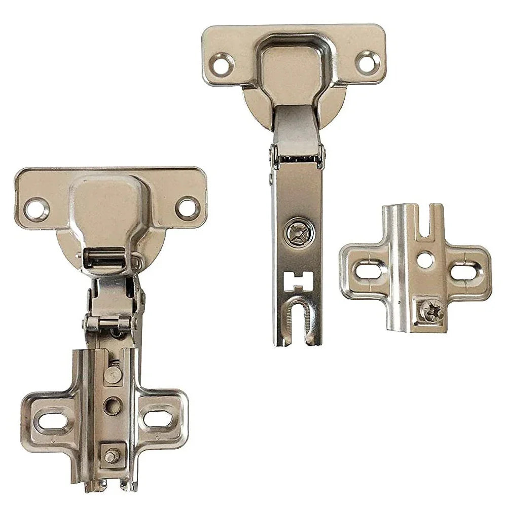 Ensemble de 2 pentures porte euro clip-on 110° plein amortisseur