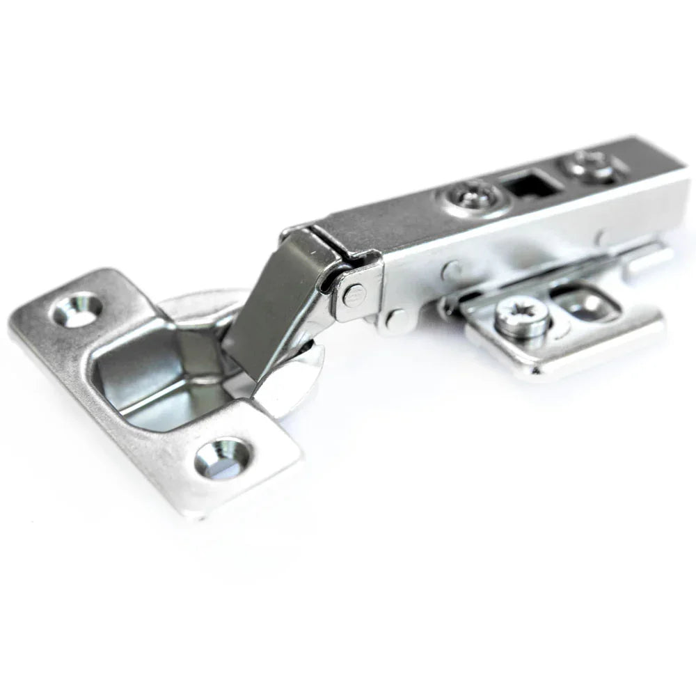 Penture Euro Q-line plein recouvrement 110 degrés avec amortisseur et plaque de montage