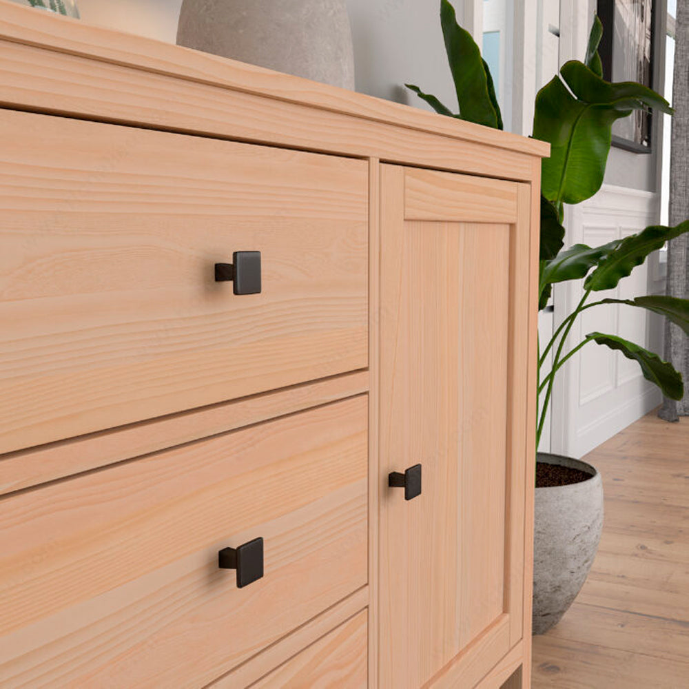 Modern knob #2368 satin brass 33mm - Richelieu