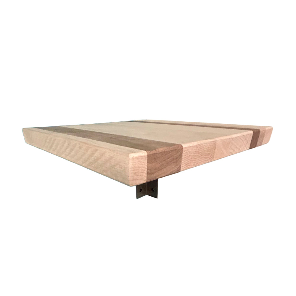 Corner floating shelf bracket antique nickel - Lignum