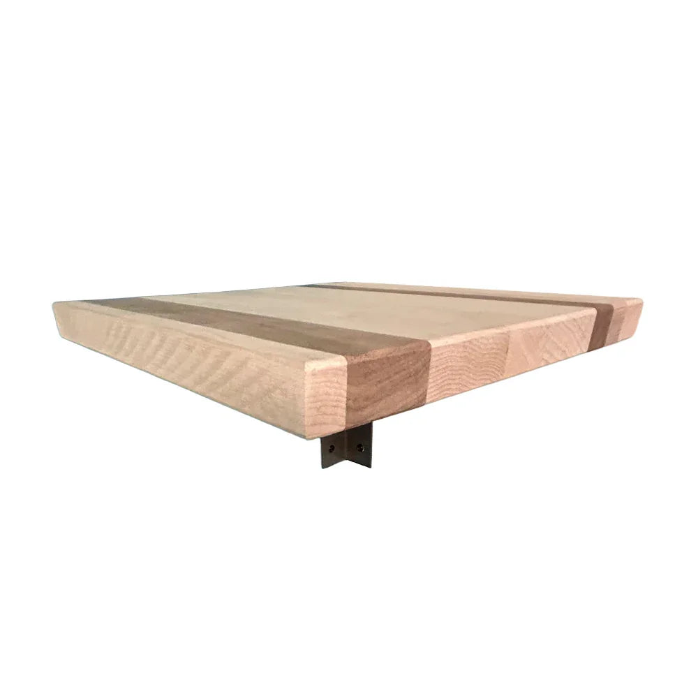 Corner floating shelf bracket antique nickel - Lignum