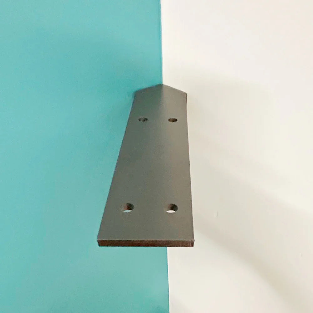 Corner floating shelf bracket antique nickel - Lignum