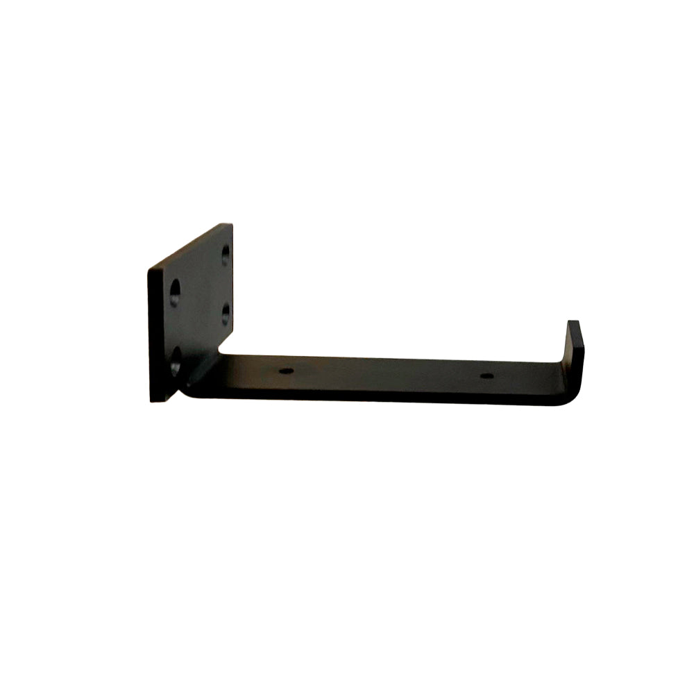Support à tablette dissimulé en J 5 5/8’’ noir - Lignum